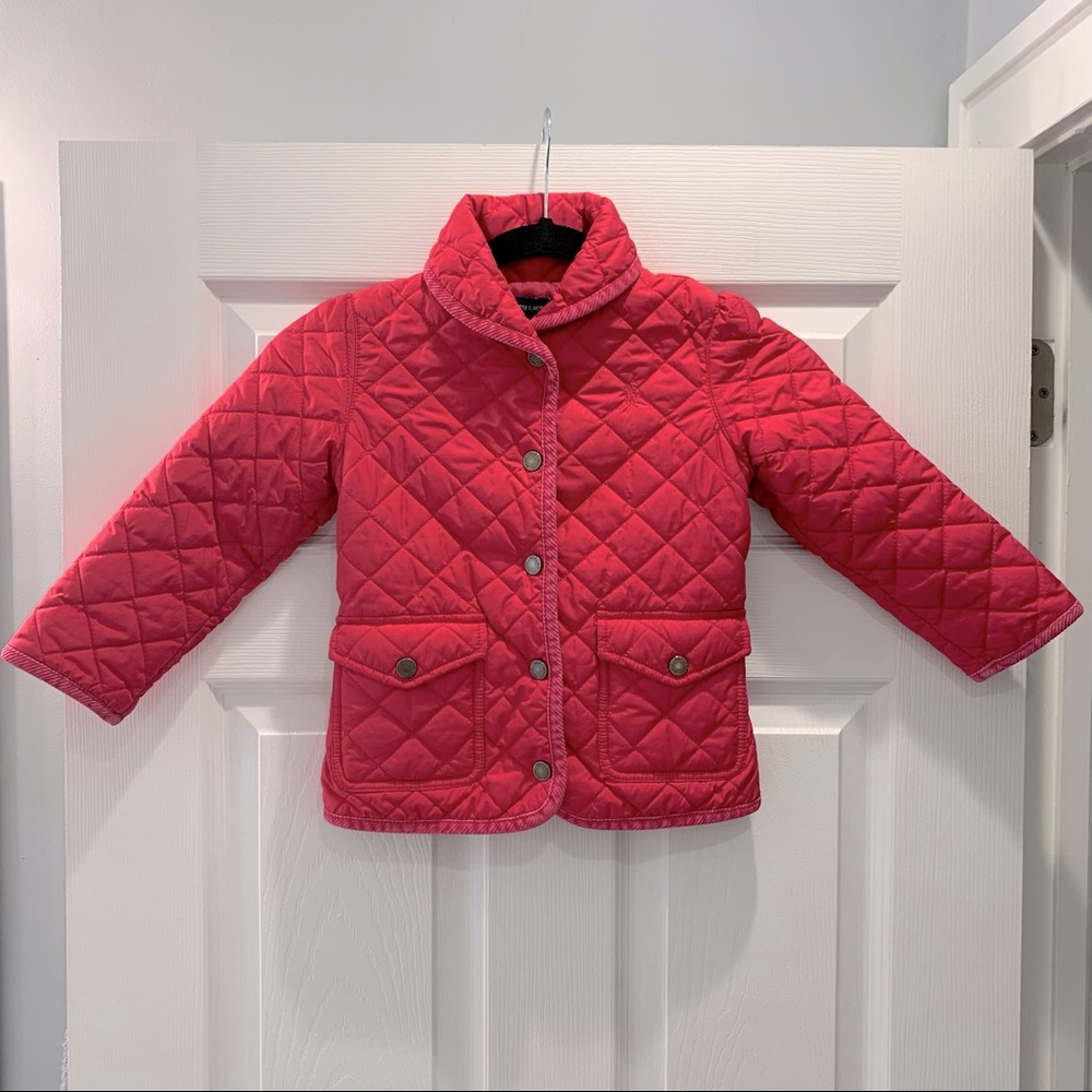 Ralph Lauren Pink Quilted Jacket- 4